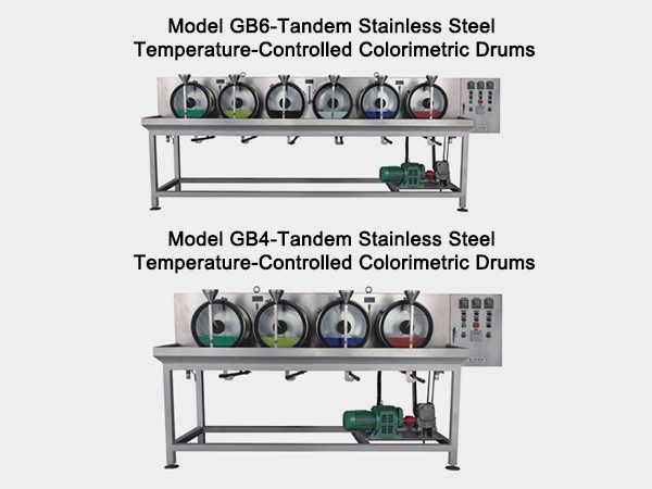Model GB4-Tandem(2/6-Tandem)Stainless Steel Temperature-Controlled Colorimetric Drums